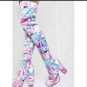 Comic book cutie boots